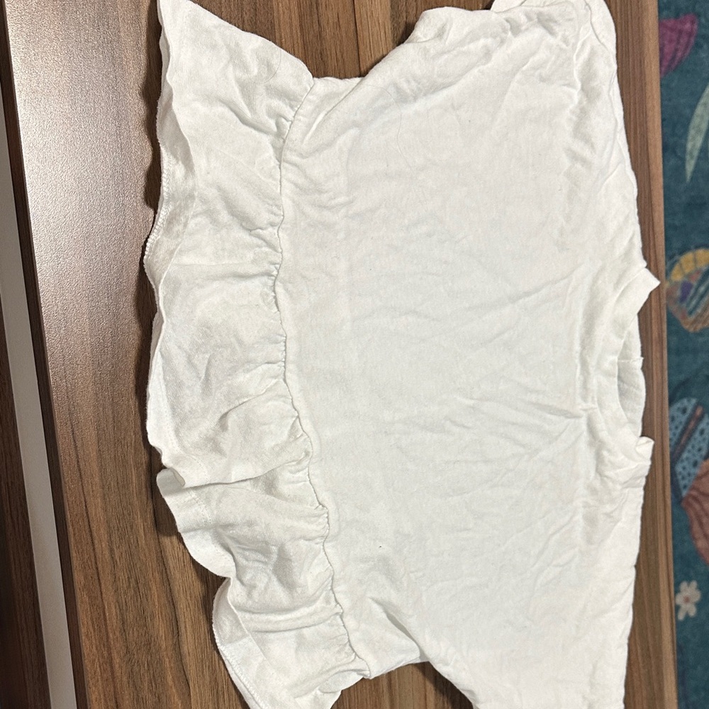 ASOS White Ruffle Hem Blouse - Picture 2 of 3